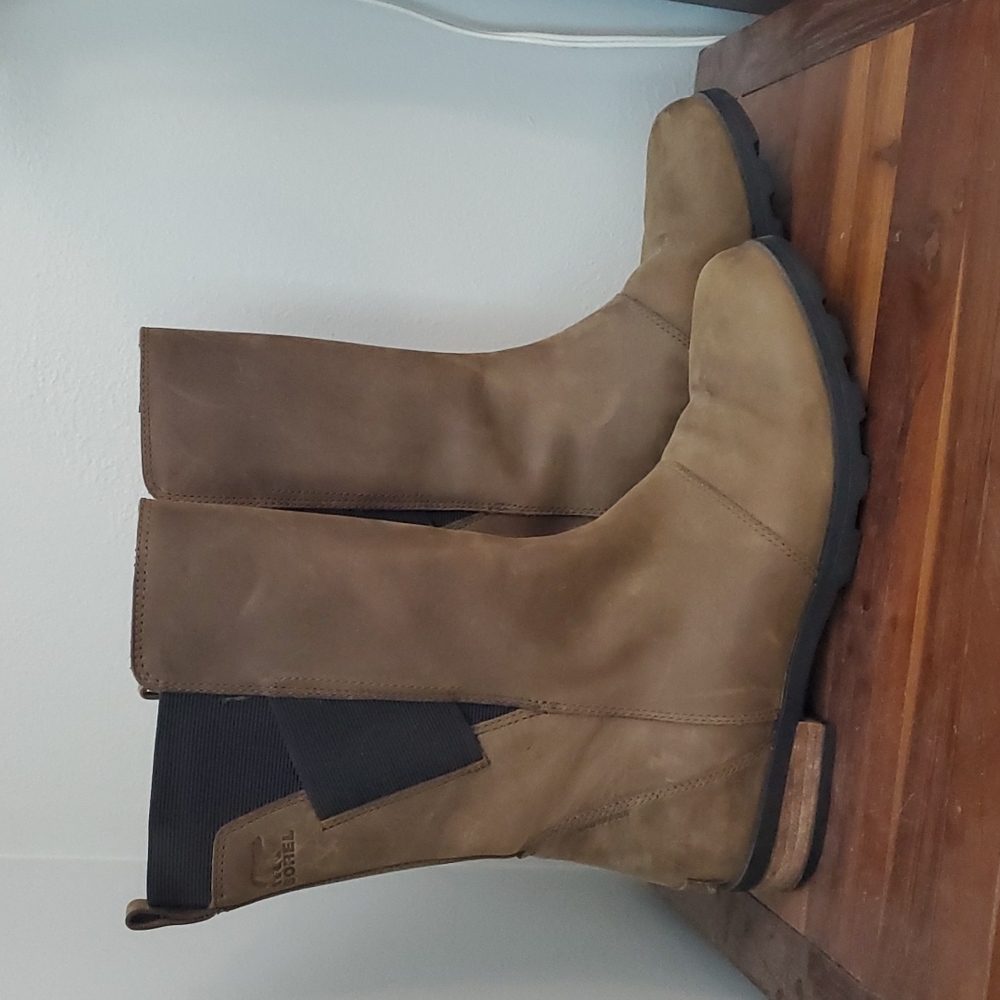 Sorel Emelie Women's 11 Waterproof Brown Leather Mid-Calf Boots NL2679-245